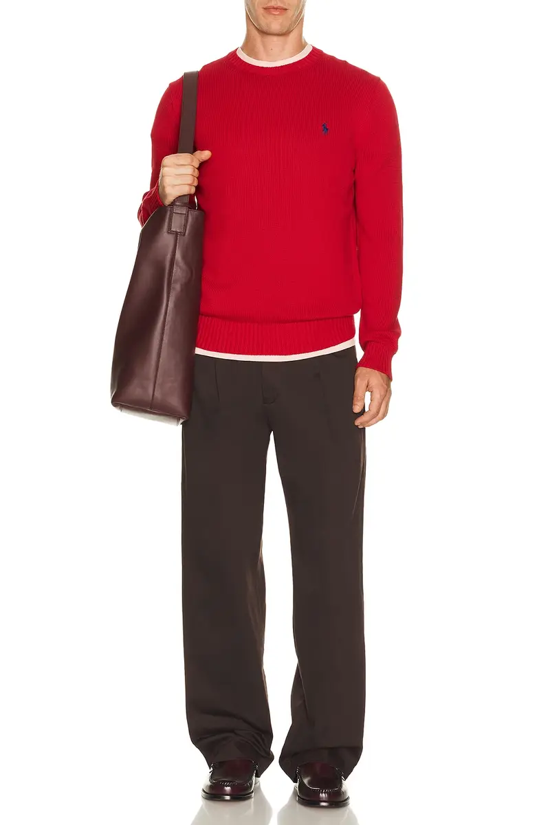 Polo Ralph Lauren Cotton Shaker Knit Crewneck Sweater | Thumbnail 3 Polo Ralph Lauren Cotton Shaker Knit Crewneck Sweater | Thumbnail 3