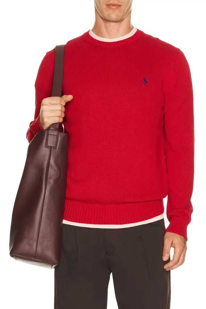 Polo Ralph Lauren Cotton Shaker Knit Crewneck Sweater