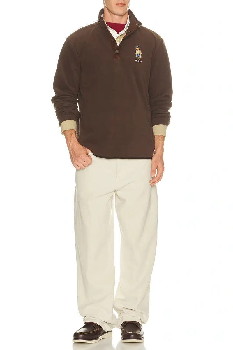 Polo Ralph Lauren Poly Fleece Litchfield Bear Snap Mockneck Pullover | Thumbnail 3 Polo Ralph Lauren Poly Fleece Litchfield Bear Snap Mockneck Pullover | Thumbnail 3