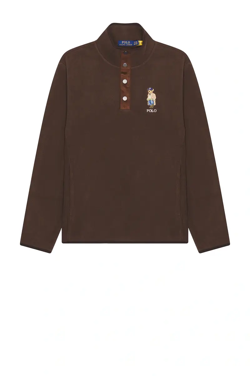 Polo Ralph Lauren Poly Fleece Litchfield Bear Snap Mockneck Pullover | Thumbnail 4 Polo Ralph Lauren Poly Fleece Litchfield Bear Snap Mockneck Pullover | Thumbnail 4