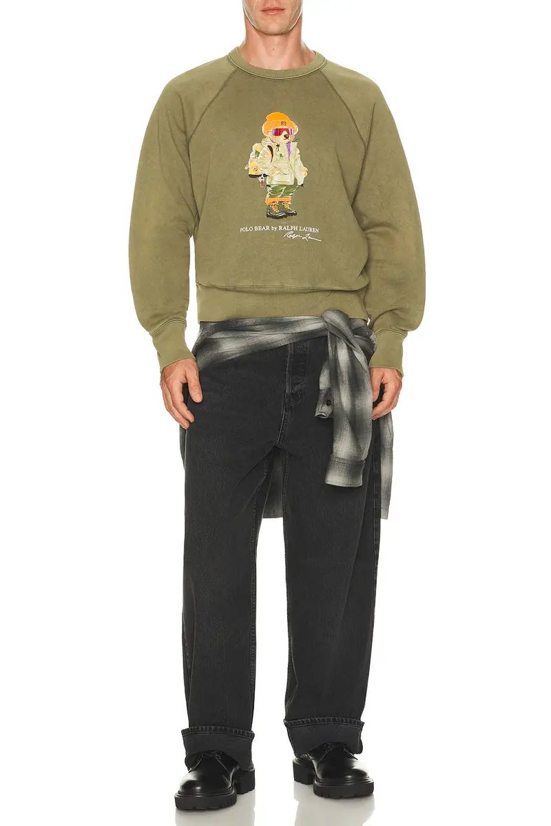 Polo Ralph Lauren Seasonal Fleece Red Rocks Bear Crewneck Sweatshirt | Thumbnail 3