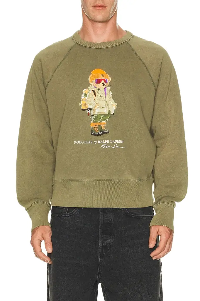 Polo Ralph Lauren Seasonal Fleece Red Rocks Bear Crewneck Sweatshirt