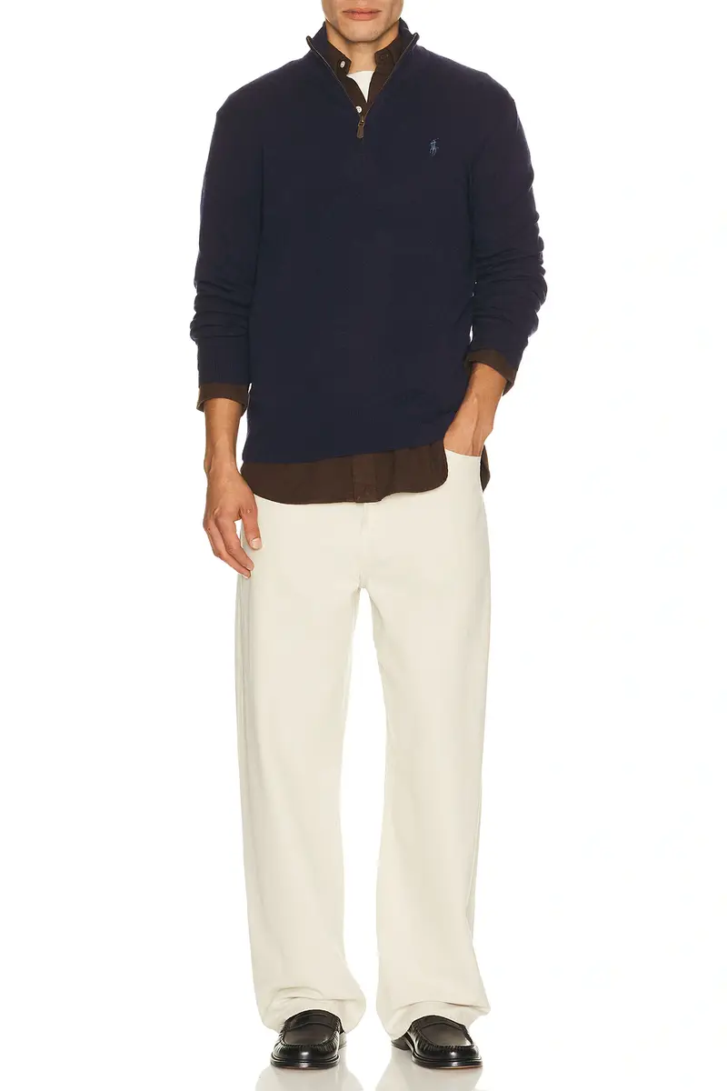 Polo Ralph Lauren Long Sleeve Lux Merino Wool 1/2 Zip Pullover Sweater | Thumbnail 3 Polo Ralph Lauren Long Sleeve Lux Merino Wool 1/2 Zip Pullover Sweater | Thumbnail 3