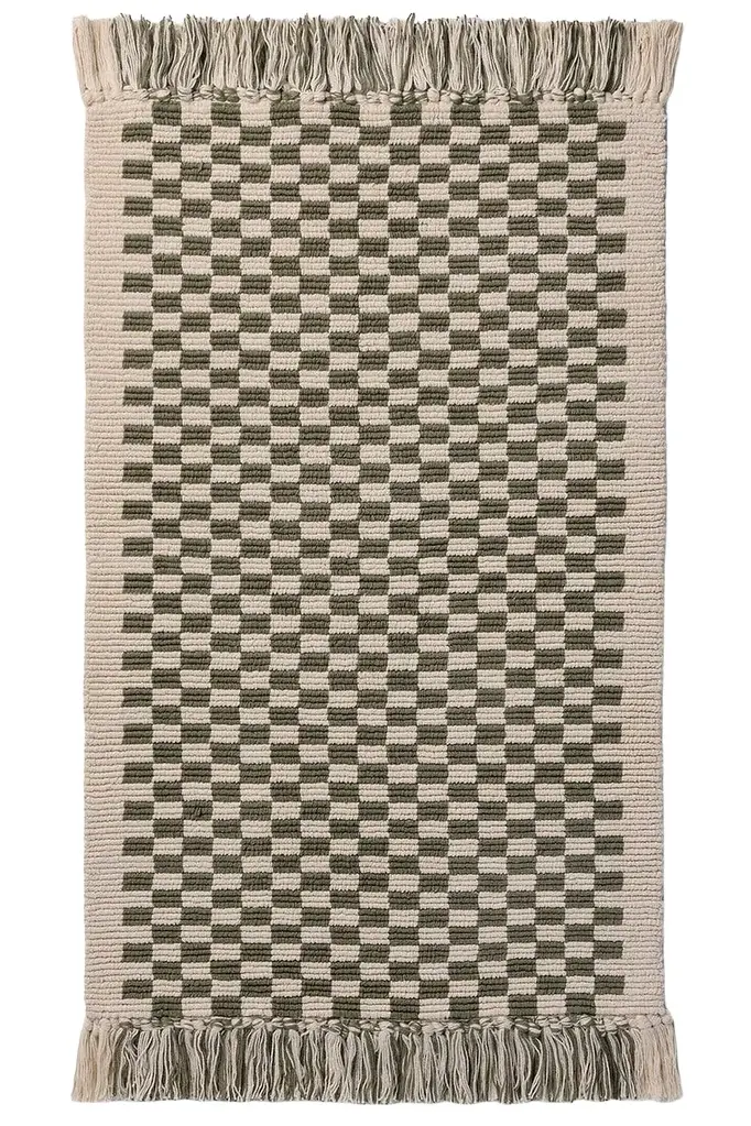 Parachute Checkered Bath Tub Mat