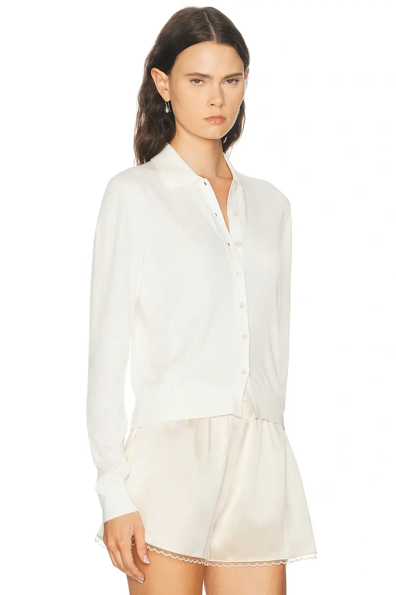 EAVES Maegen Polo Collar Cardigan | Thumbnail 2 EAVES Maegen Polo Collar Cardigan | Thumbnail 2
