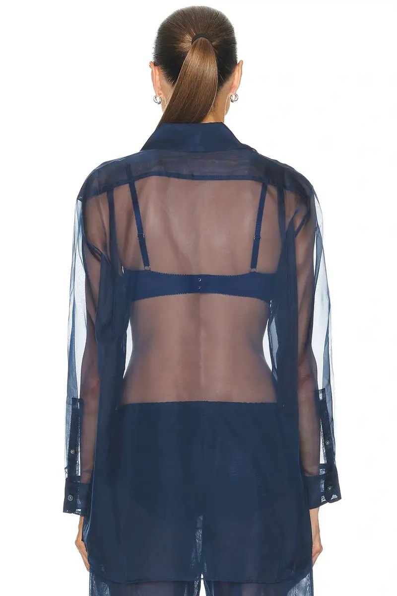 RENGGLI Organza Button Up Shirt | Thumbnail 3 RENGGLI Organza Button Up Shirt | Thumbnail 3