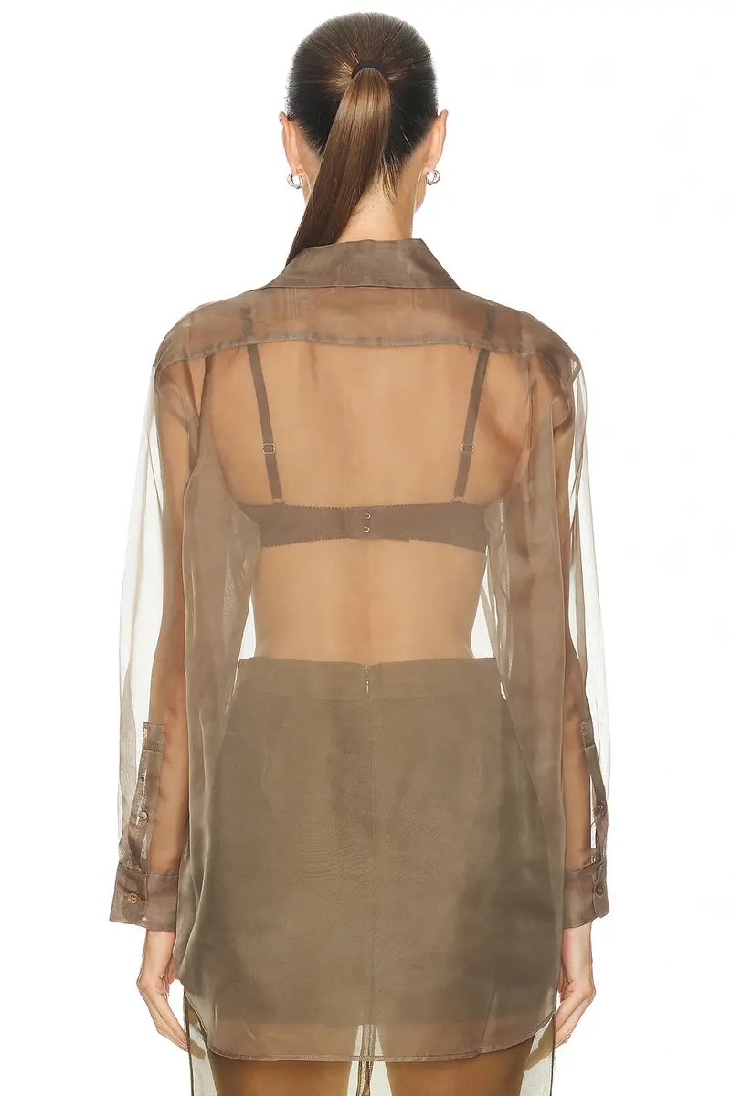RENGGLI Organza Button Up Shirt | Thumbnail 3 RENGGLI Organza Button Up Shirt | Thumbnail 3