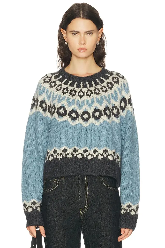 Nili Lotan Isaline Fair Isle Sweater