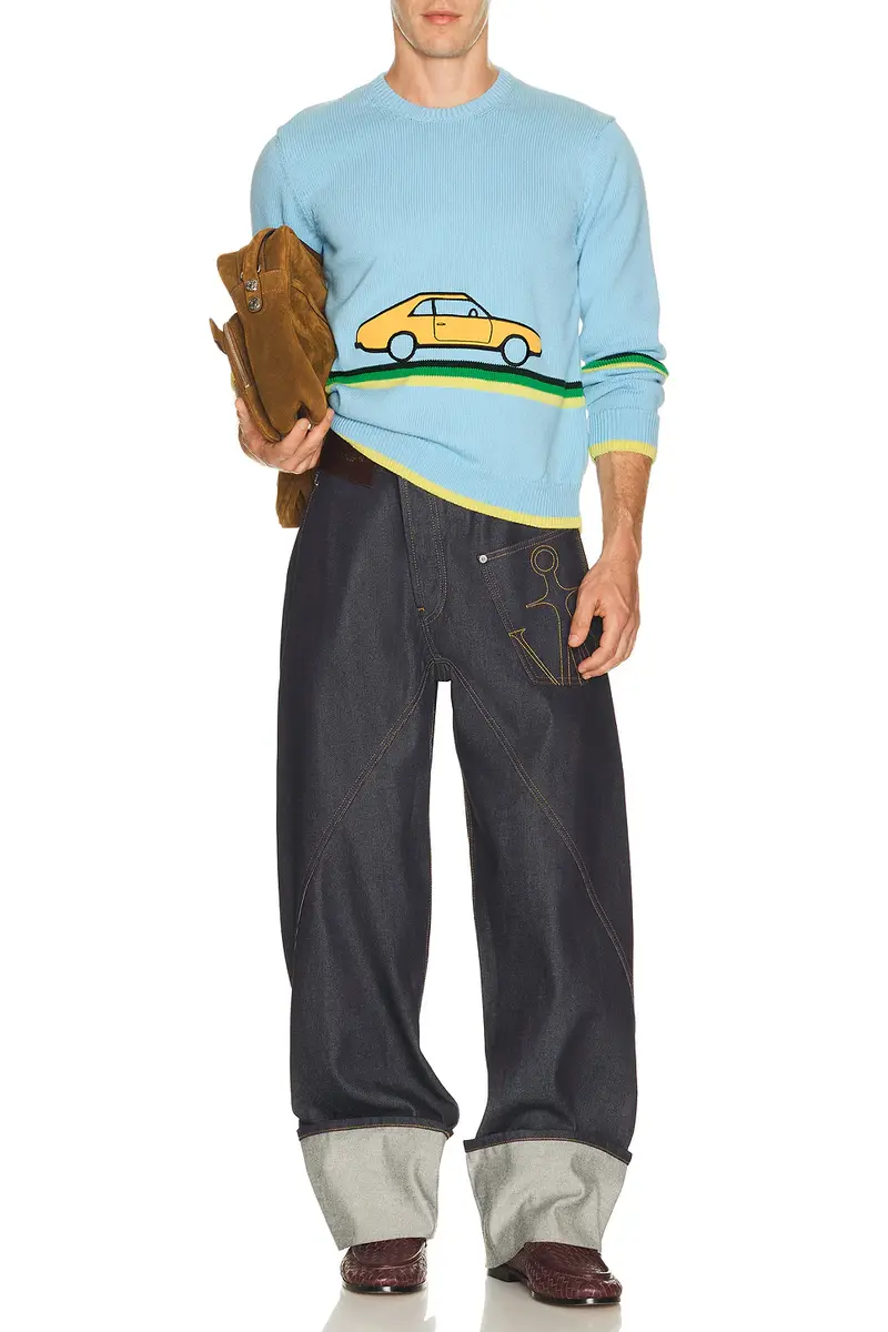 JW Anderson Twisted Workwear Jean With Turnup | Thumbnail 5 JW Anderson Twisted Workwear Jean With Turnup | Thumbnail 5