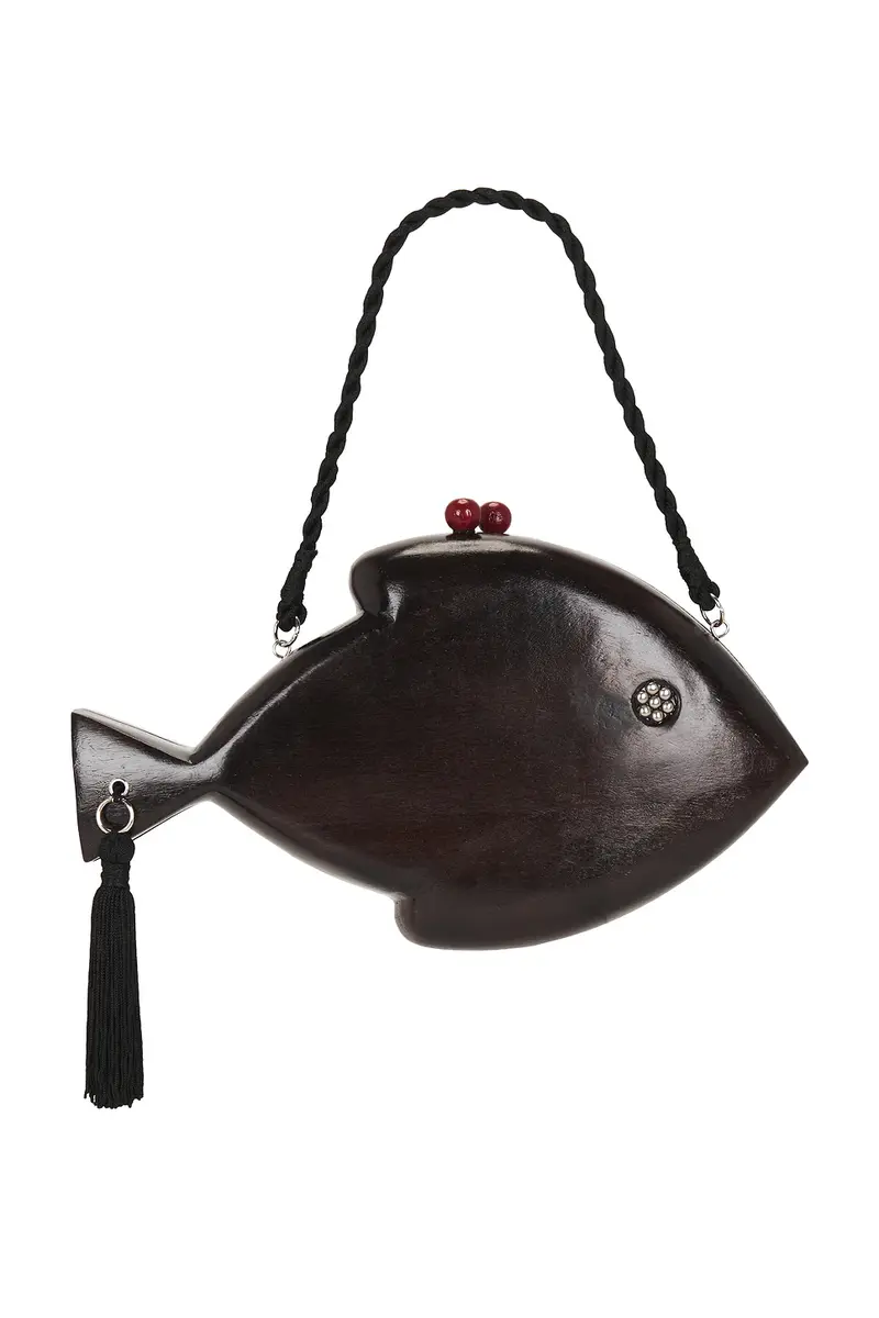 SIMONMILLER Carved Fish Bag | Thumbnail 3