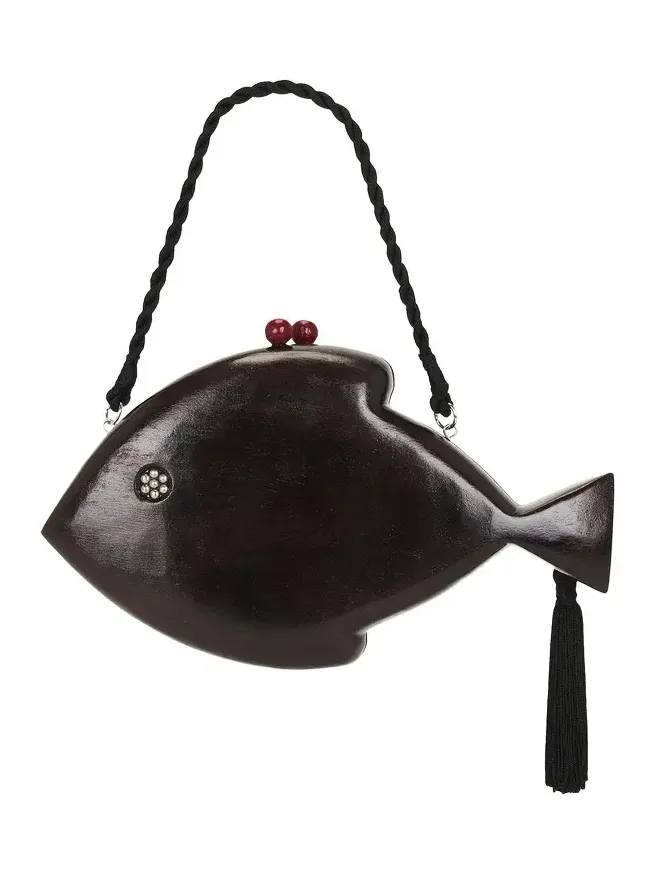 Carved Fish Bag Carved Fish Bag