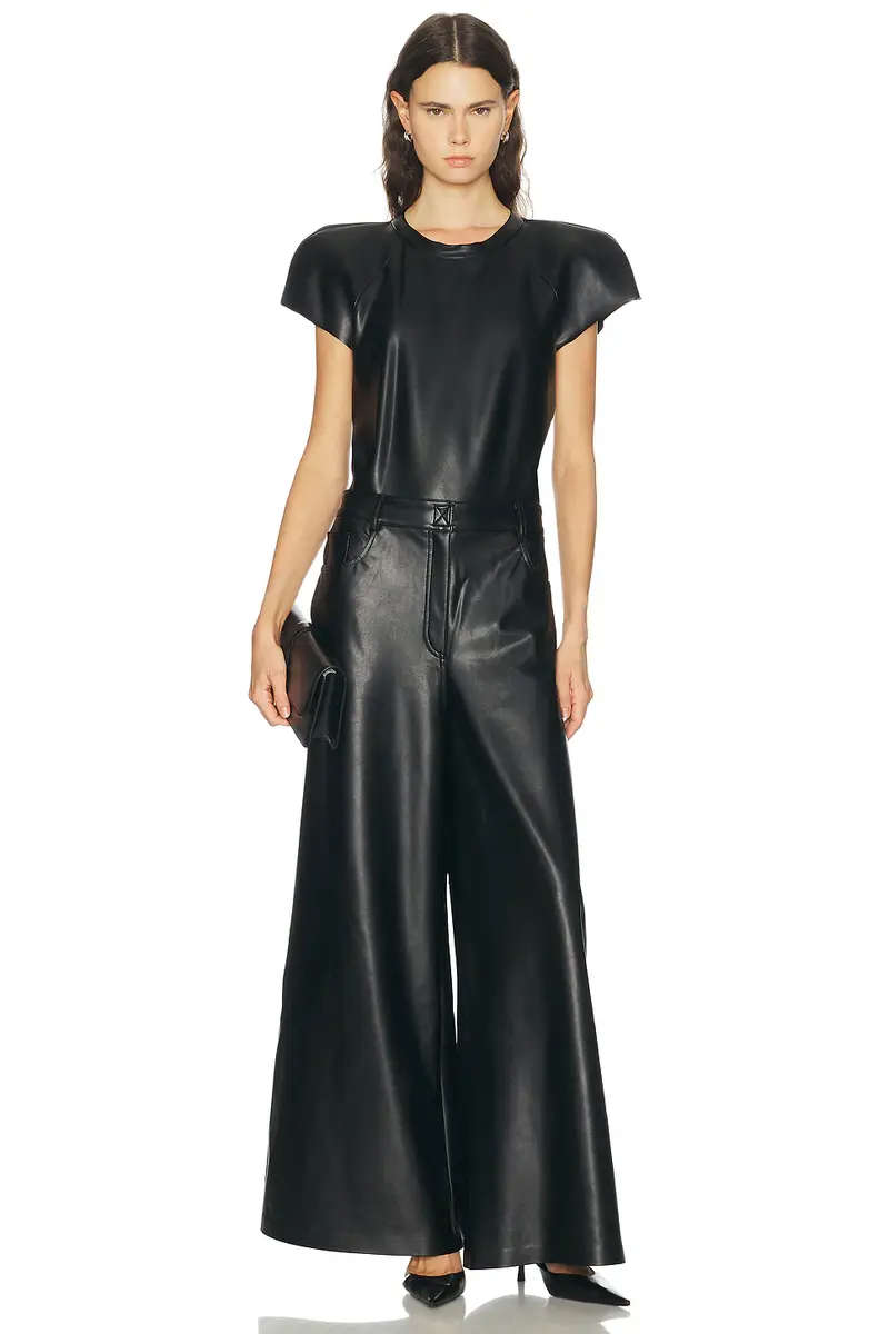 Norma Kamali Cap Sleeve Bomber Bodysuit | Thumbnail 5