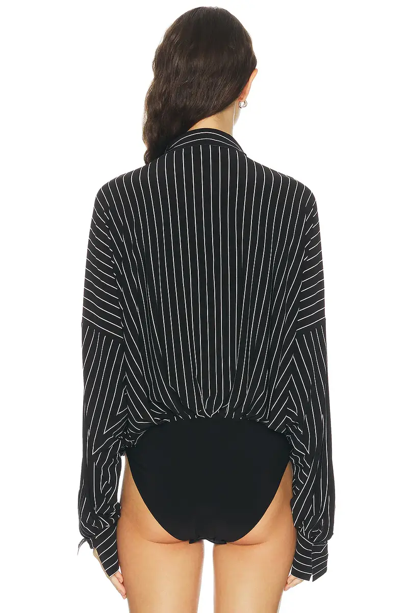 Norma Kamali Oversized Bodysuit | Thumbnail 4