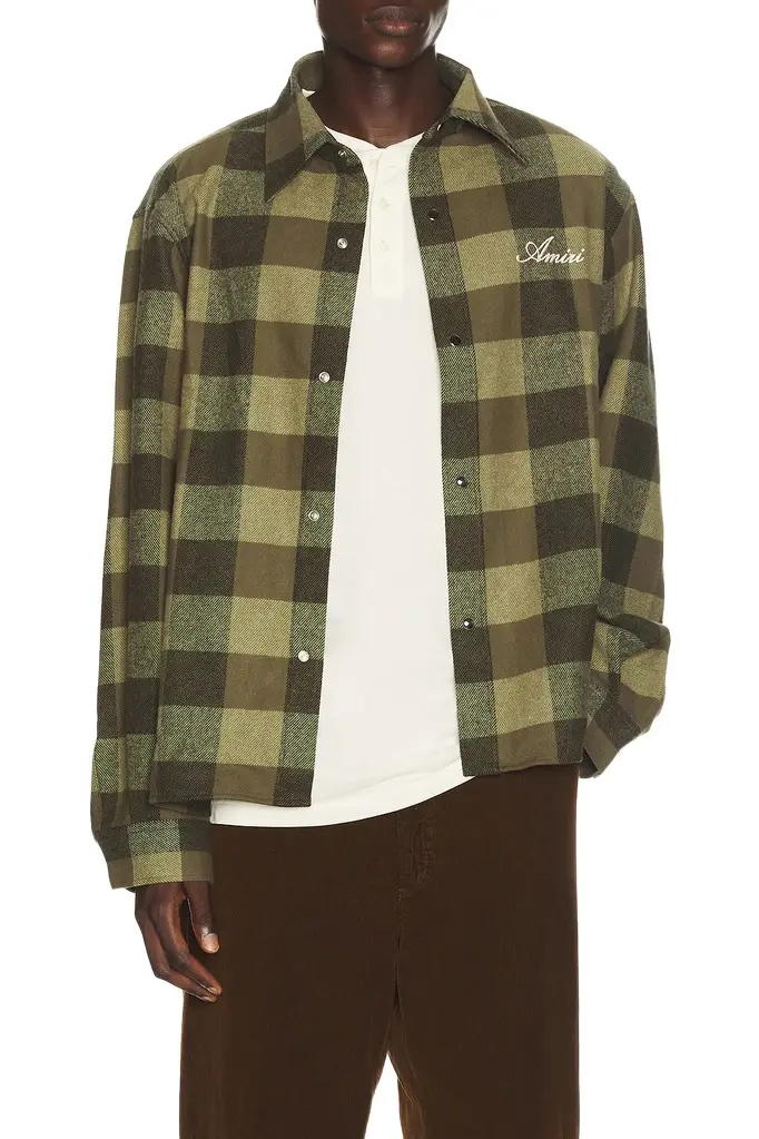 AMIRI OS Heavy Flannel Shirt
