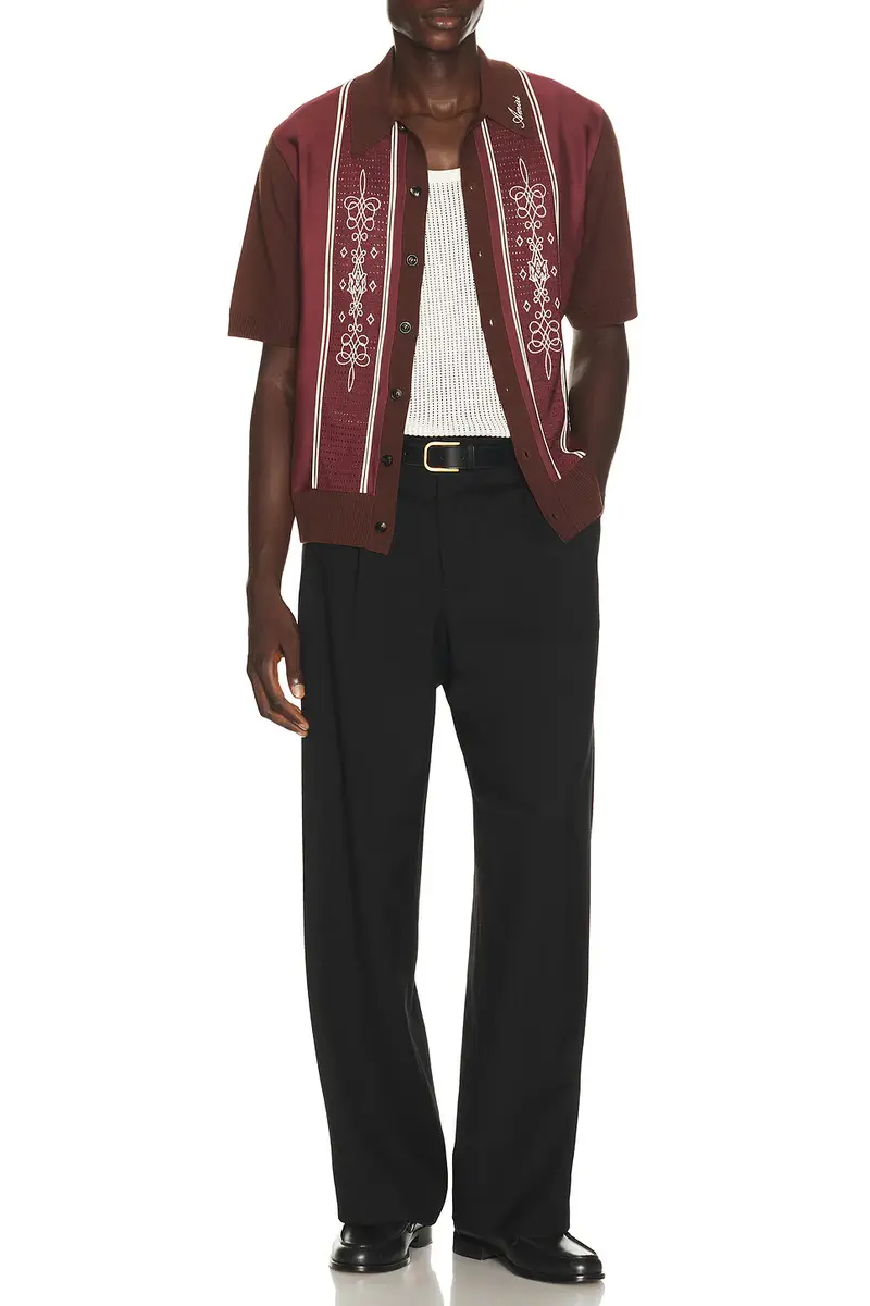 AMIRI Ma Paneled Knit Shirt | Thumbnail 3