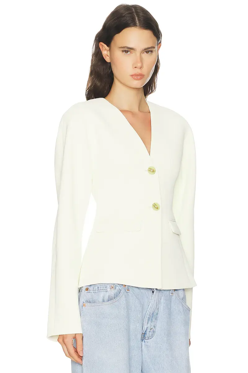 EAVES Gal Crepe Blazer | Thumbnail 2 EAVES Gal Crepe Blazer | Thumbnail 2