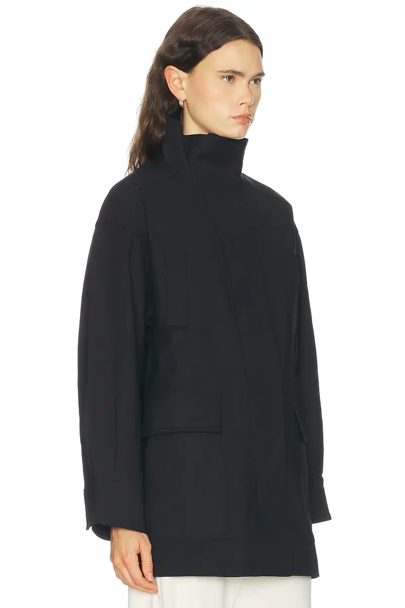 EAVES Mai Compact Suiting Parka Jacket | Thumbnail 4 EAVES Mai Compact Suiting Parka Jacket | Thumbnail 4