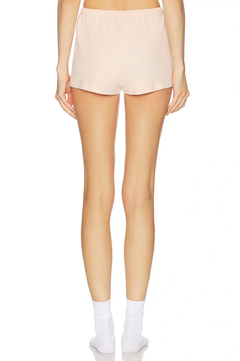 Sporty & Rich Signature Logo Ribbed House Short | Thumbnail 4