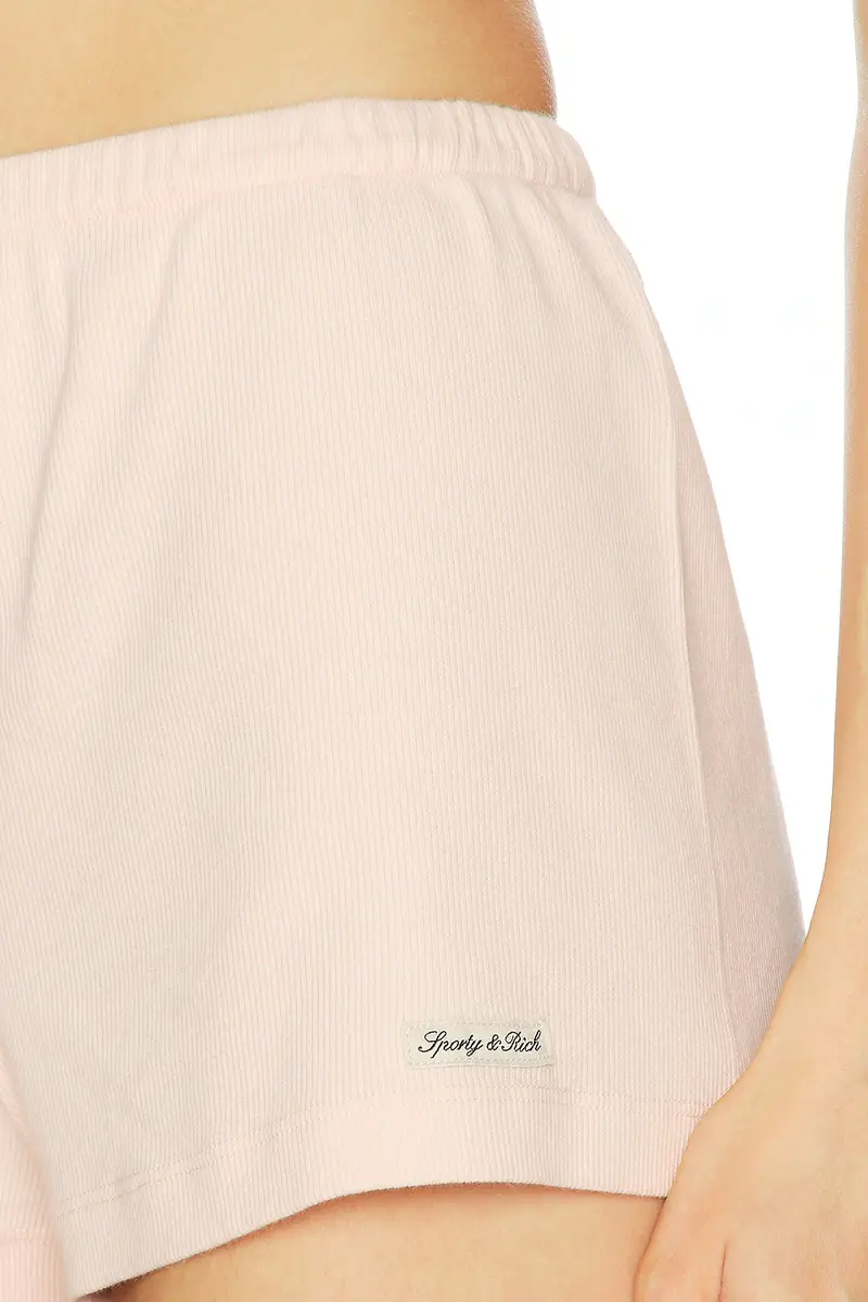 Sporty & Rich Signature Logo Ribbed House Short | Thumbnail 6