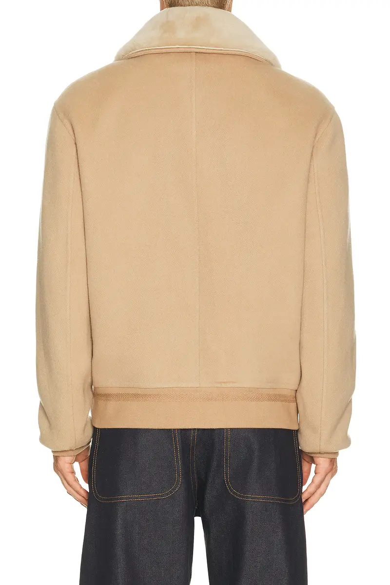 Gabriela Hearst James Bomber Jacket With Shearling Collar | Thumbnail 2
