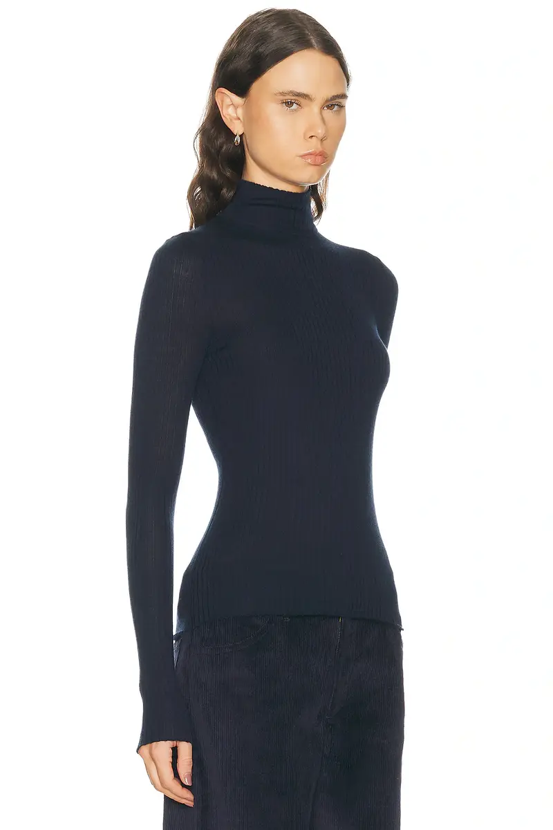 Sprwmn Long Sleeve Mock Neck Top | Thumbnail 2