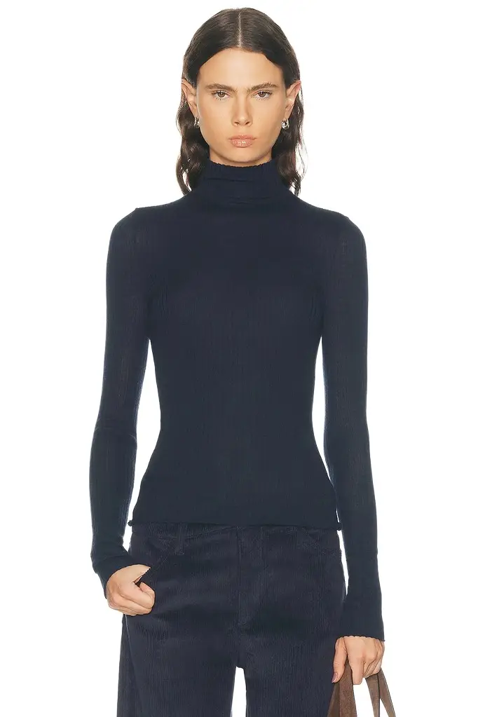 Long Sleeve Mock Neck Top