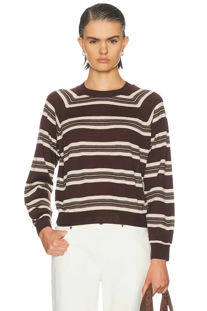 Long Sleeve Striped Raglan Tee Long Sleeve Striped Raglan Tee