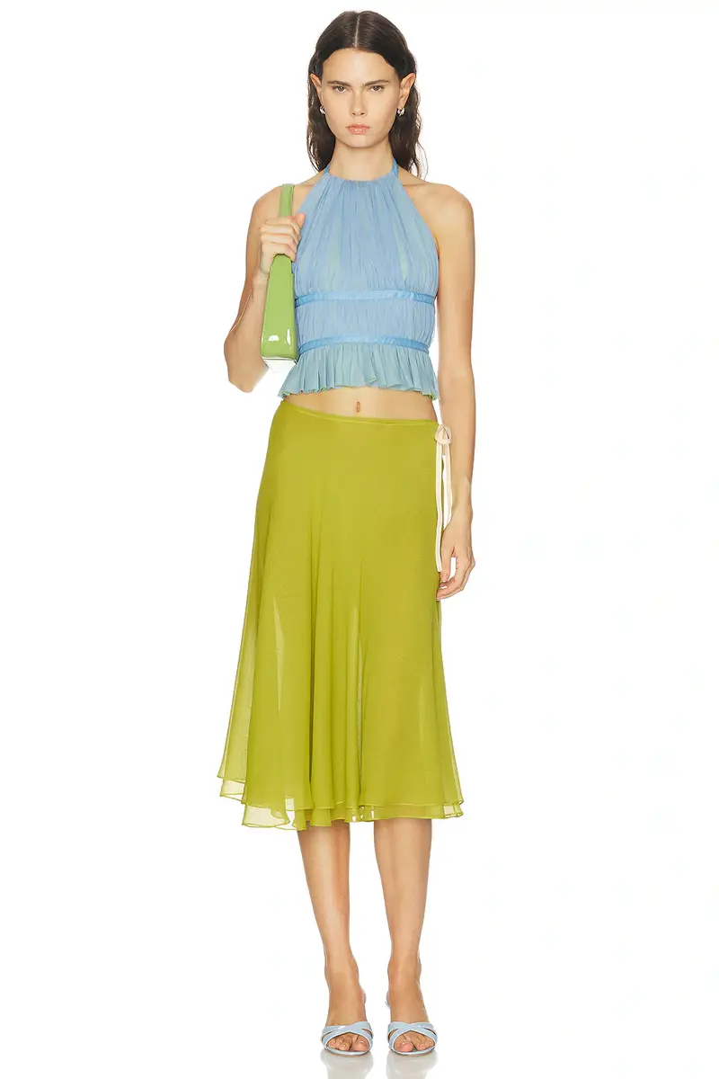Tae Park Chiffon Wrap Top | Thumbnail 4 Tae Park Chiffon Wrap Top | Thumbnail 4