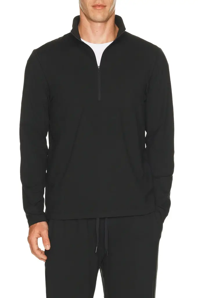 Soft Jersey Half Zip Sweater