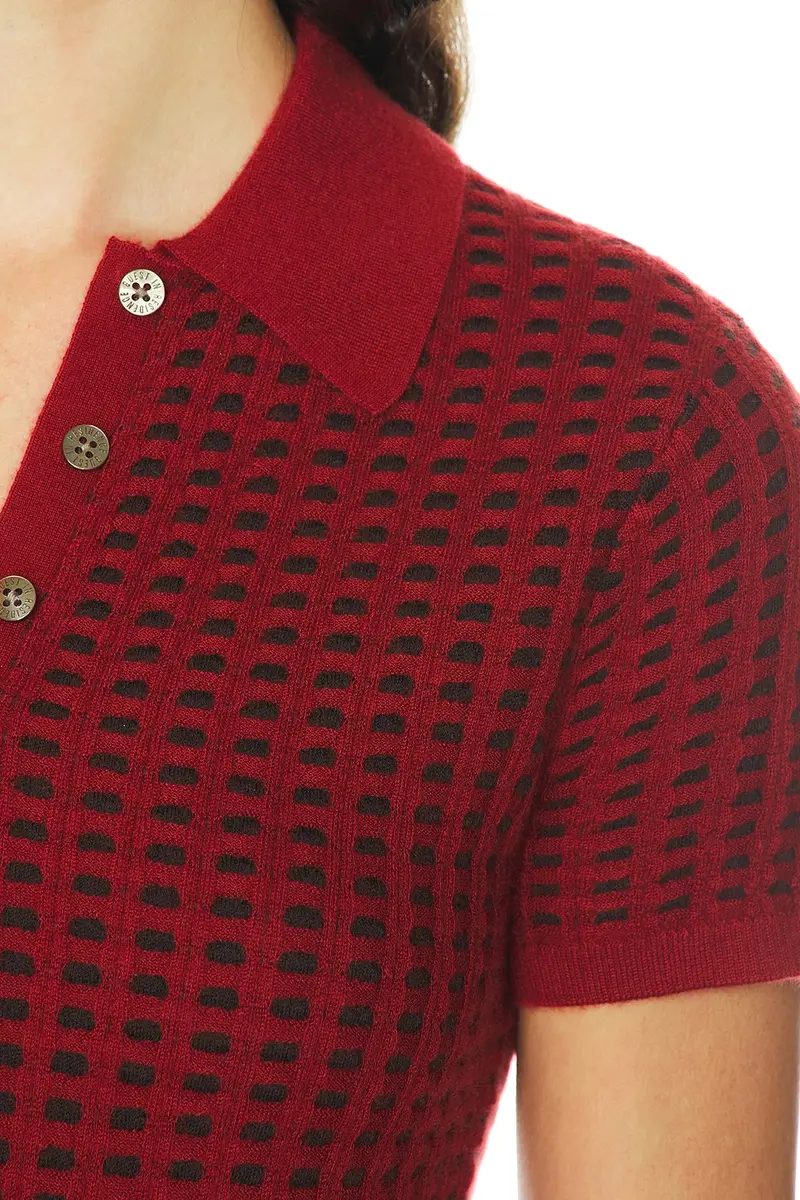 Guest In Residence Shrunken Waffle Polo Top | Thumbnail 5 Guest In Residence Shrunken Waffle Polo Top | Thumbnail 5
