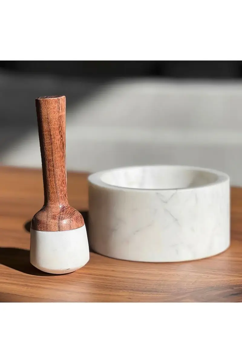 Verve Culture Marble Mortar & Pestle | Thumbnail 4 Verve Culture Marble Mortar & Pestle | Thumbnail 4