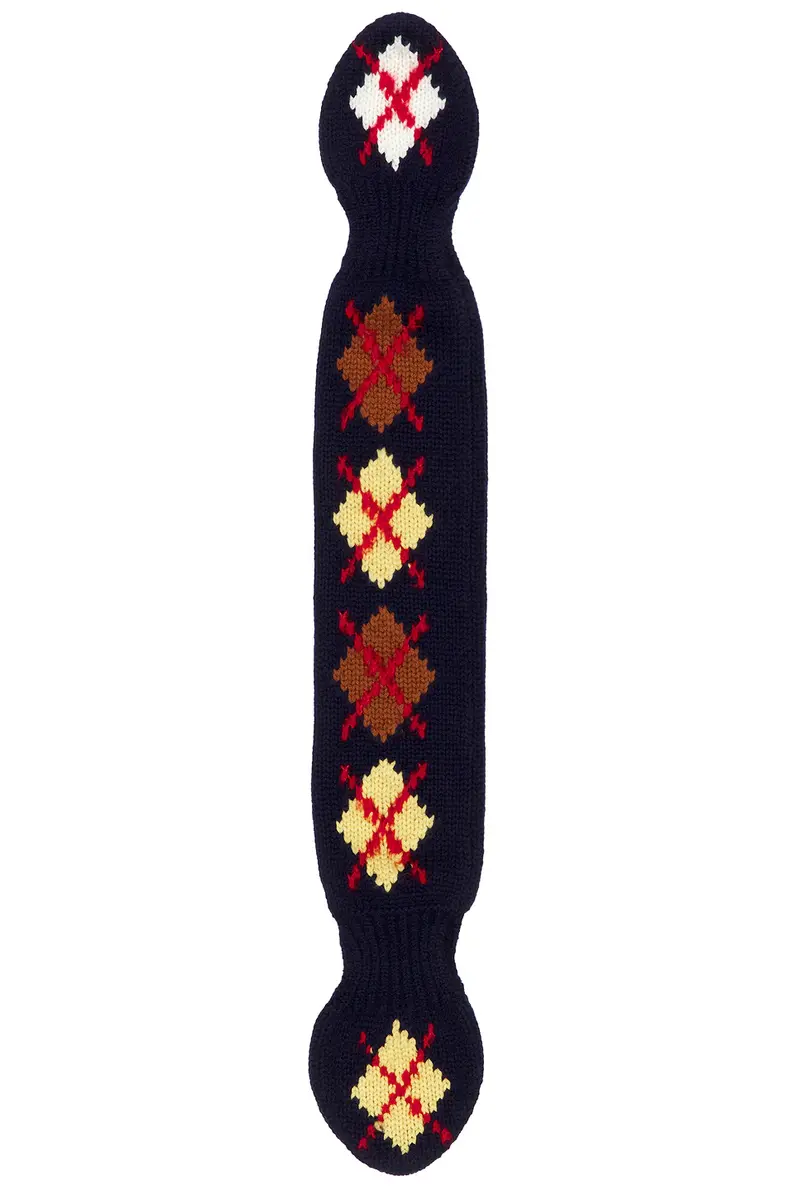 Guest In Residence Argyle Bowtie Scarf | Thumbnail 2 Guest In Residence Argyle Bowtie Scarf | Thumbnail 2
