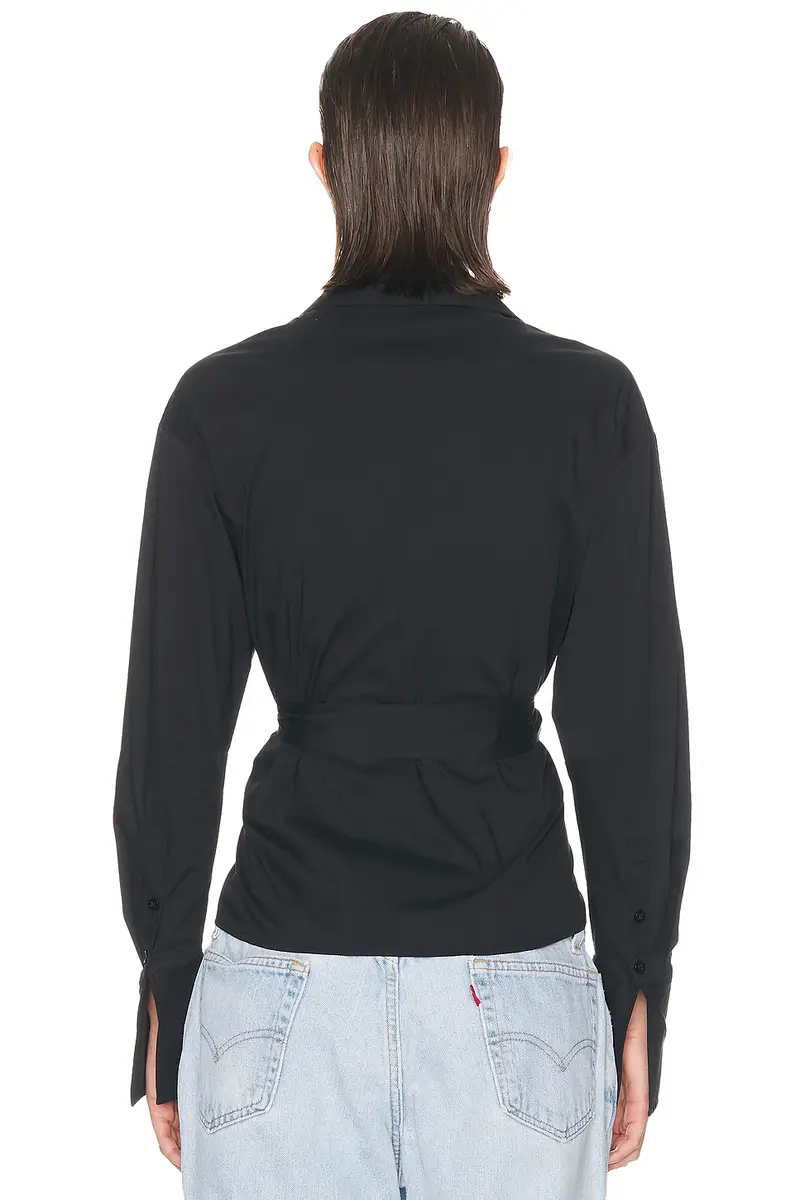 SIMONMILLER Anya Poplin Wrap Top | Thumbnail 3