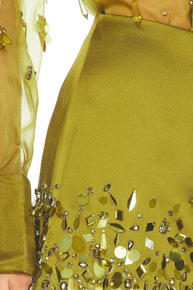 Retrofête Quilly Embroidered Skirt | Thumbnail 6 Retrofête Quilly Embroidered Skirt | Thumbnail 6