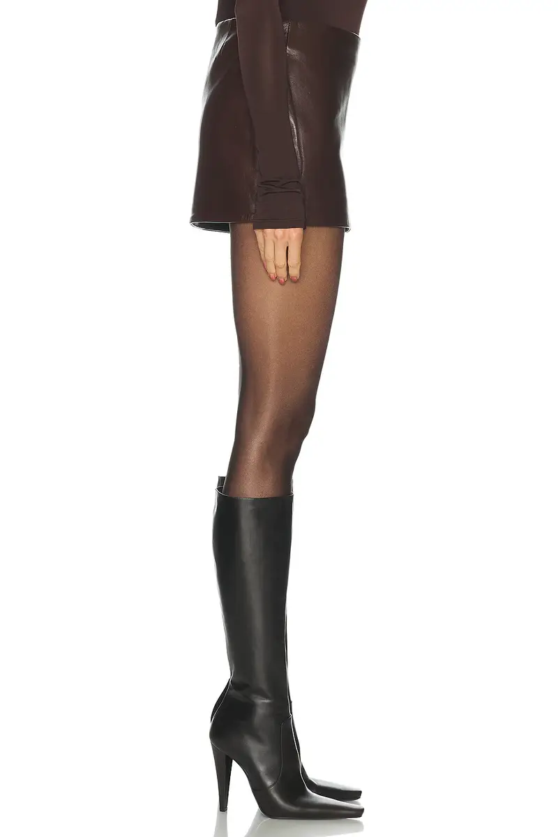 Retrofête Valerie Leather Skirt | Thumbnail 3 Retrofête Valerie Leather Skirt | Thumbnail 3