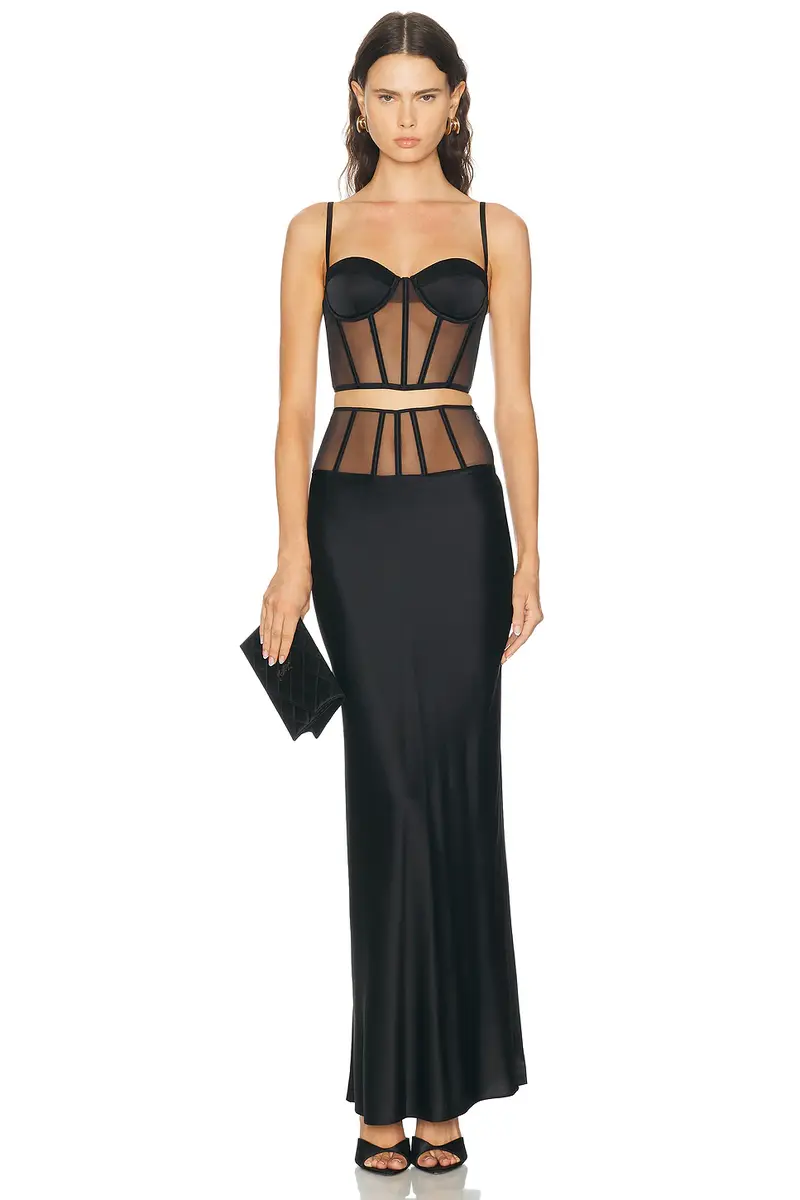 Kiki de Montparnasse Illusion Long Skirt | Thumbnail 5 Kiki de Montparnasse Illusion Long Skirt | Thumbnail 5
