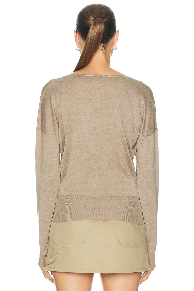 RENGGLI Silk Cashmere V Neck Sweater | Thumbnail 3 RENGGLI Silk Cashmere V Neck Sweater | Thumbnail 3