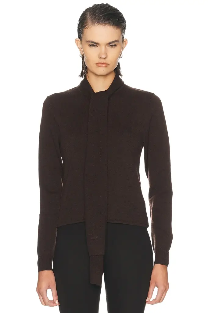 Long Sleeve Tie Sweater Long Sleeve Tie Sweater