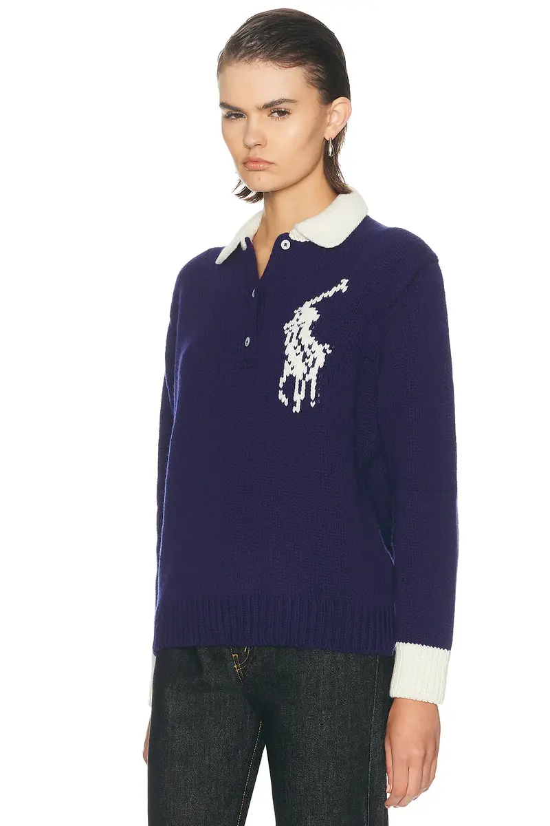 Polo Ralph Lauren Long Sleeve Polo Sweater | Thumbnail 2 Polo Ralph Lauren Long Sleeve Polo Sweater | Thumbnail 2