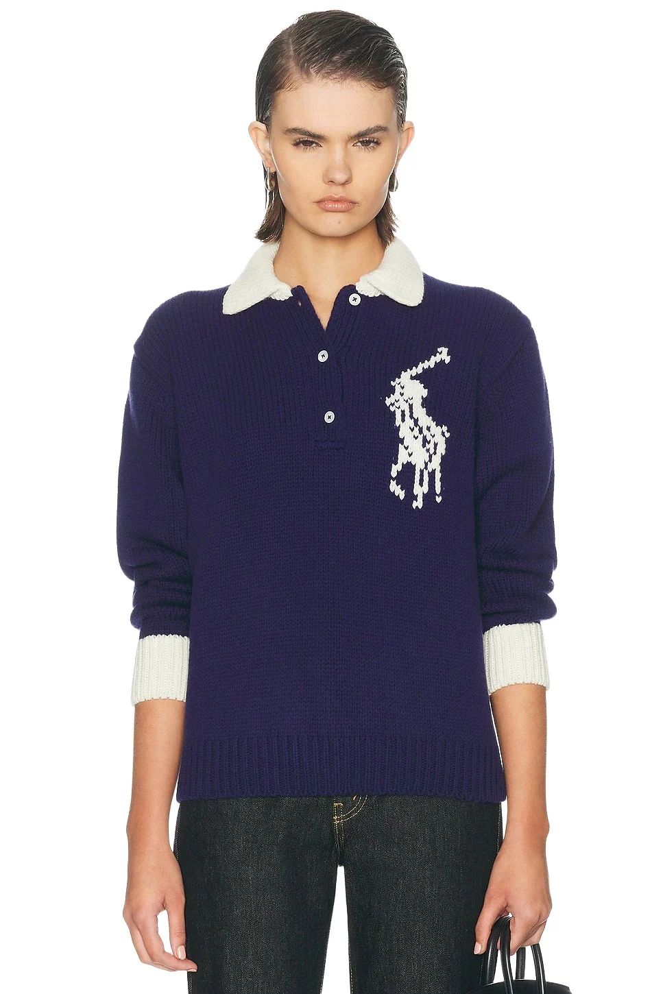 Long Sleeve Polo Sweater