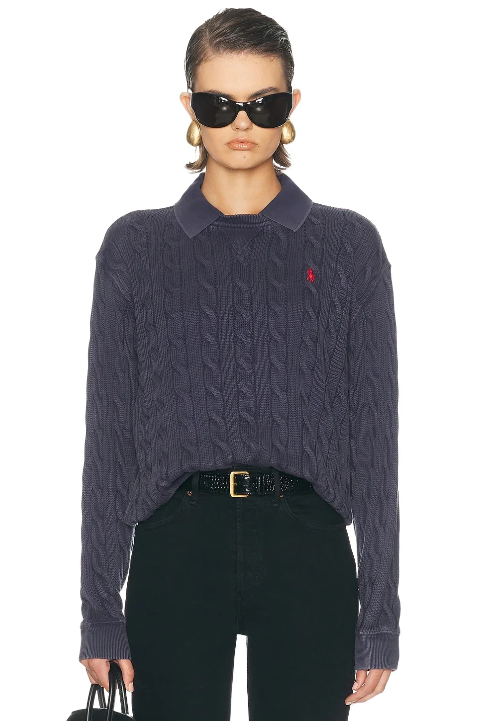 Long Sleeve Polo Sweater