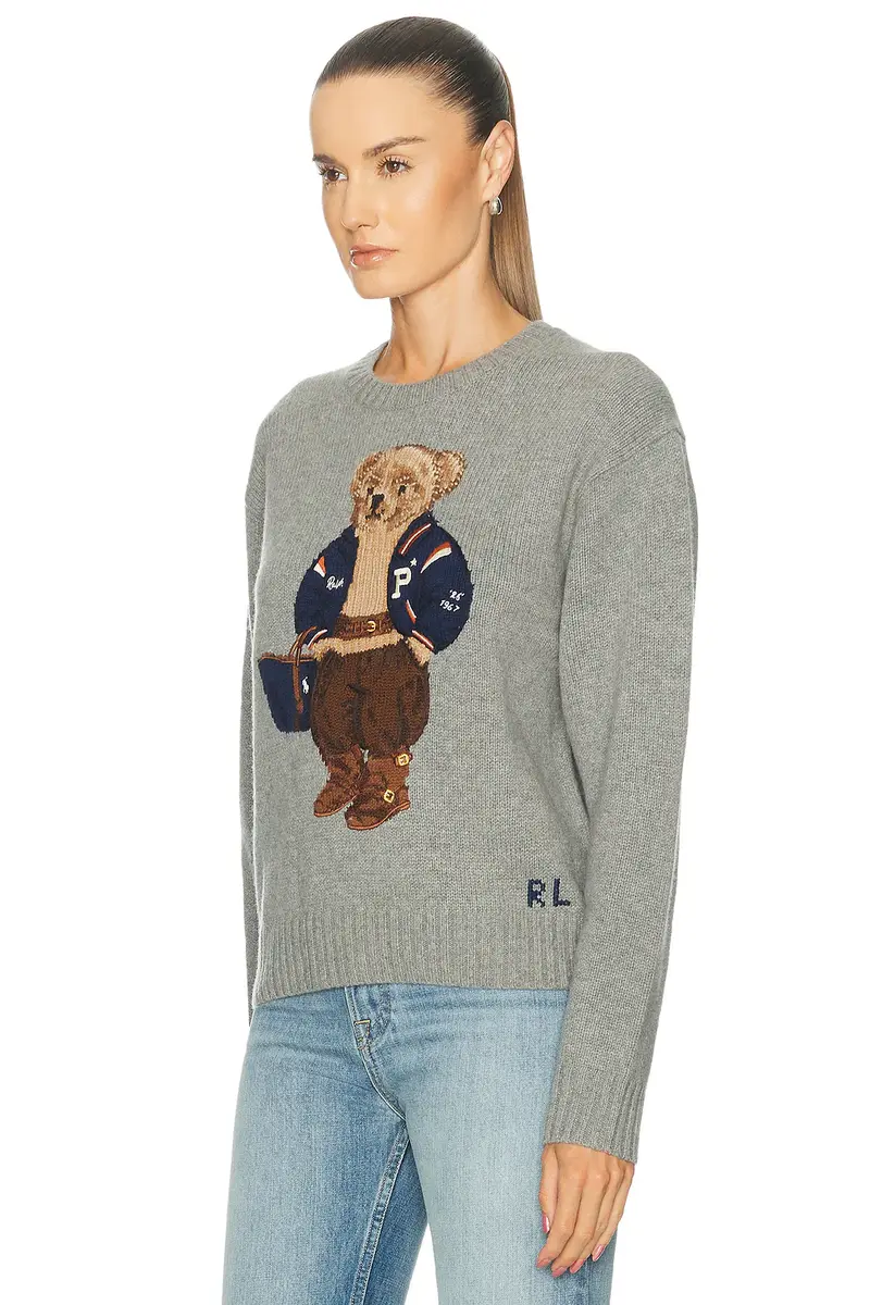 Polo Ralph Lauren Bear Crewneck Long Sleeve Sweater | Thumbnail 2 Polo Ralph Lauren Bear Crewneck Long Sleeve Sweater | Thumbnail 2