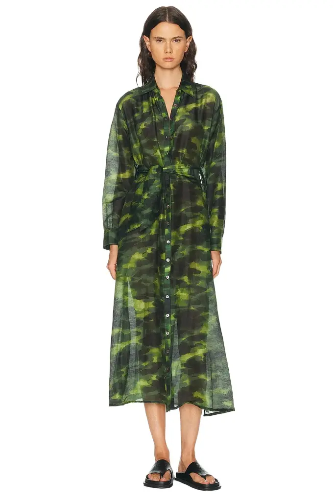 CHAN LUU Button Up Long Shirt
