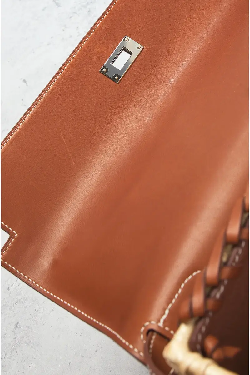 HERMÈS Hermes Wicker Kelly Picnic 35 Handbag | Thumbnail 8 HERMÈS Hermes Wicker Kelly Picnic 35 Handbag | Thumbnail 8