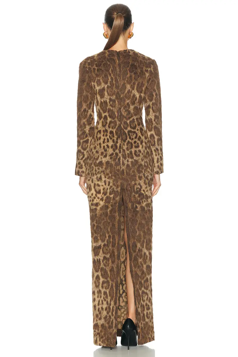Burc Akyol Leopard Caryatid Dress | Thumbnail 3