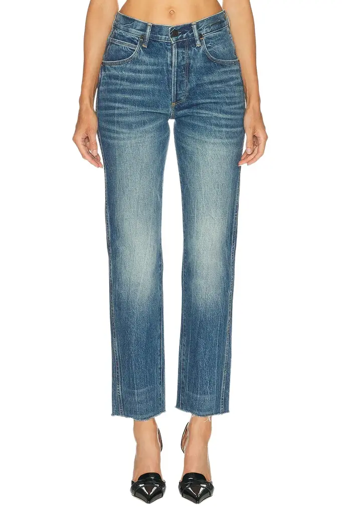 Tom Ford Stonewashed Denim Melanie Straight Leg