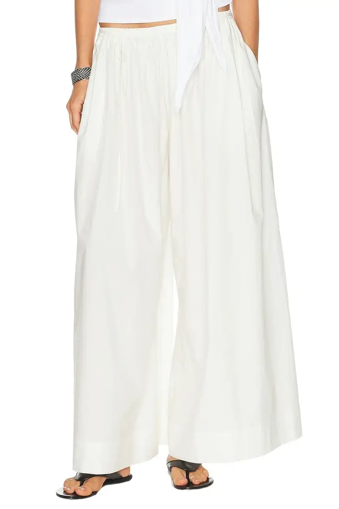 Cotton Hybrid Wide Leg Pant Cotton Hybrid Wide Leg Pant