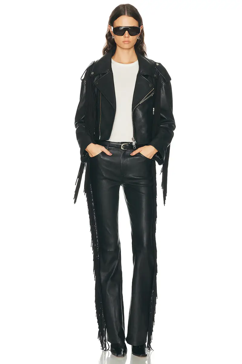 Sprwmn Moto Fringe Leather Jacket | Thumbnail 5 Sprwmn Moto Fringe Leather Jacket | Thumbnail 5