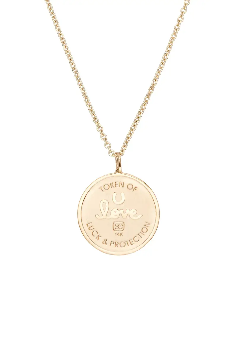 Sydney Evan Equestrian Coin Necklace | Thumbnail 3 Sydney Evan Equestrian Coin Necklace | Thumbnail 3