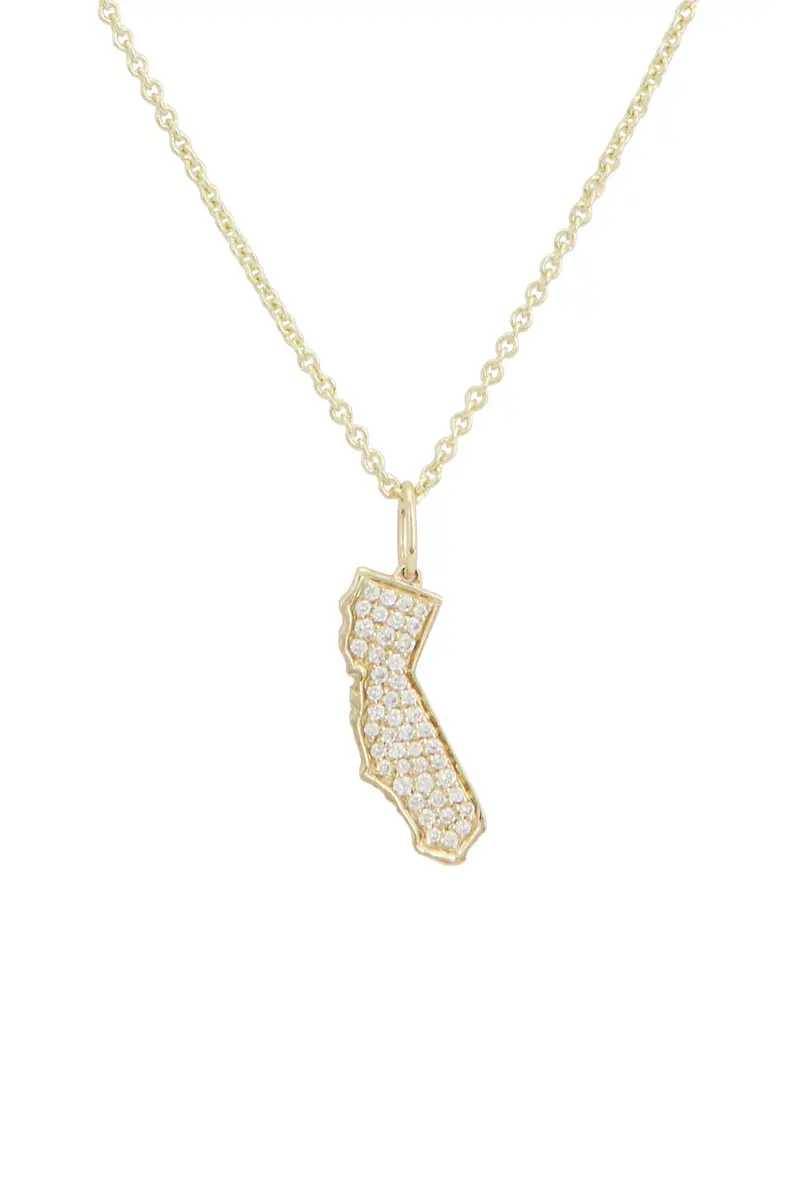 Sydney Evan California State Charm Necklace | Thumbnail 2 Sydney Evan California State Charm Necklace | Thumbnail 2